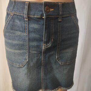 No Boundaries high rise denim mini skirt size xs/ch (1)